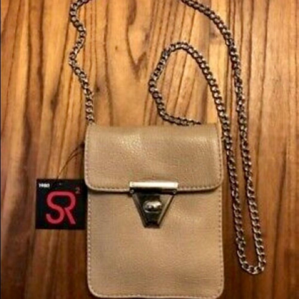 Sondra Roberts Tan Crossbody Bag